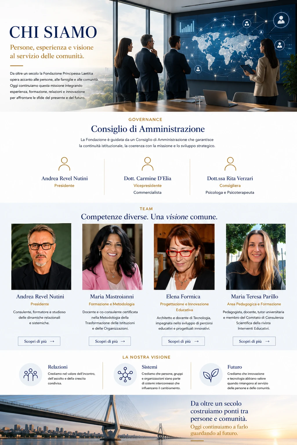 Chi siamo Fondazione Principessa Laetitia